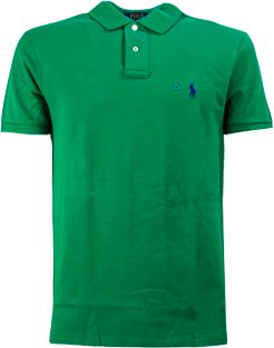 Green Cotton Polo Shirt