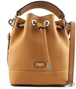 Grained Cow Leather Bucket Bag