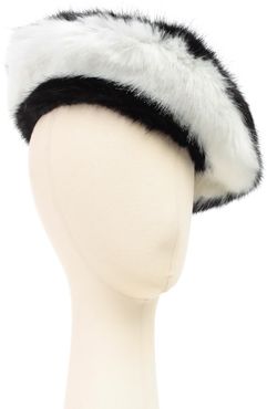 Hat Faux Fur Bicolour