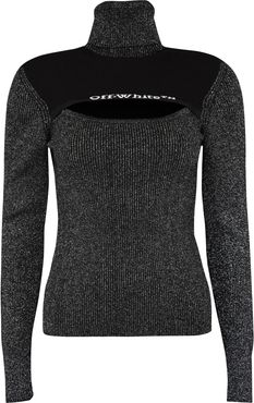 Ribbed Lurex Sweater