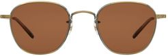 Garrett Leight World Sun Antique Gold-khaki Sunglasses