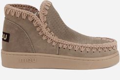 Eskimo Sneaker Boots In Perforated Suede