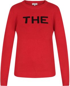 Red Sweater With Black Logo For Girl
