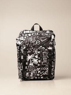 Backpack Golden Goose Backpack In Printed Canvas