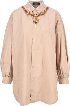 Undercover Crystal Necklace Overshirt