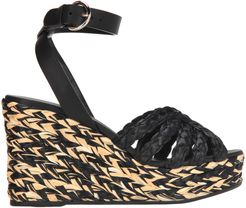 Prada butterfly Wedge Sandals