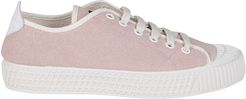 Peach Pink Cotton Sneakers