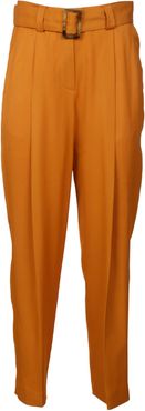 Belted High Waist Trousers