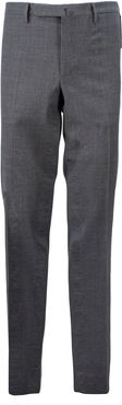 Grey Wool Blend Trousers