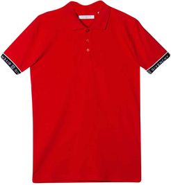 Red Polo With Rear Logo