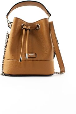 Grained Cow Leather Bucket Bag