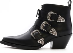 Ankle Three Buckle Boot