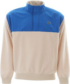 Colour Block Dual-material Sweatshirt