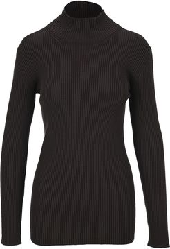 Ribbed Wool Turtleneck