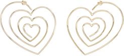 heart Hoop Earrings