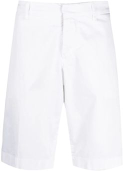 White Stretch-cotton Deck Shorts