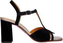 Zizi Sandals In Black Suede