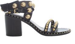 Sandals Heel 70 W/studs And Cross On Ankle