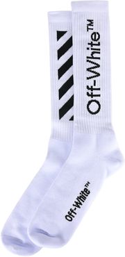 Off White Mid Socks