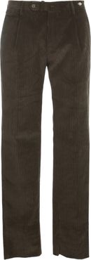 Cotton Velvet Striped Pants