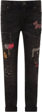 Black Jeans For Boy With Patch