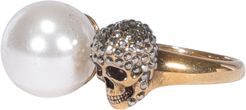 Skull And Pearl Ring