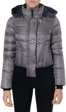 Grey Jacket In Polyamide