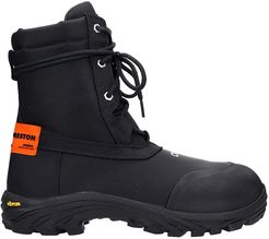 Security Boot Combat Boots In Black Synthetic Fibers