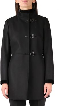 Virginia Black Midi Wool Coat