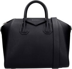 Antigona Hand Bag In Black Leather