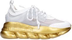 Chain Reaction Sneakers In White Synthetic Fibers