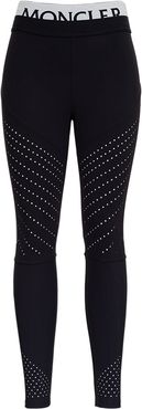 Leggings In Elastic Fabric With Logo