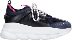 Chain Reaction Sneakers In Blue Synthetic Fibers