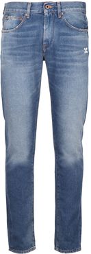 Embroidered Slim Fit Jeans