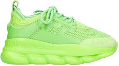 Chain Reaction Sneakers In Green Synthetic Fibers
