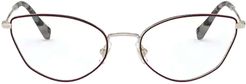 Miu Miu Mu 51sv Pale Gold / Bordeaux Glasses