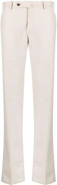 Ivory Cotton Tailored Pants