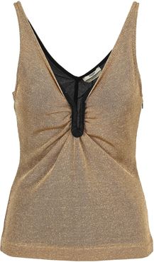 Metallic U-neck Tank Top