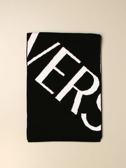 Scarf Versace Wool Scarf With Big Logo