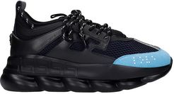 Chain Reaction Sneakers In Black Synthetic Fibers