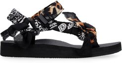 Trekky Leopard Print-bandana Sandals