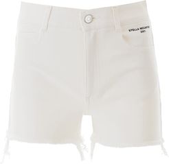 Denim Shorts With Logo