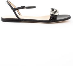 Black Leather Sandal