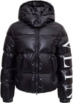 Down Jacket With Logo