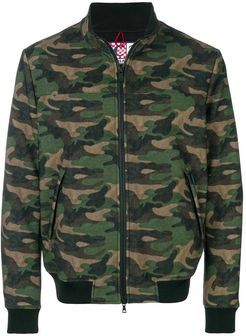 Camouflage Print Mid Season Jacket