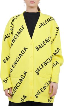 Yellow Logo Cardigan