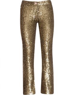 Cropped Sequined Stretch-tulle Flared Pants