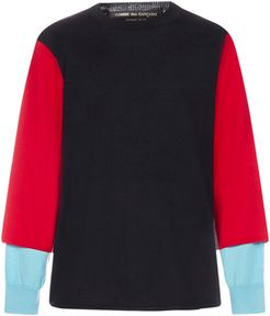 Color-block Wool Sweater