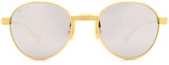 Gucci Gg0872s Gold Sunglasses