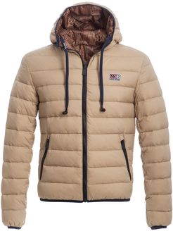 Man Double Face Beige Down Jacket